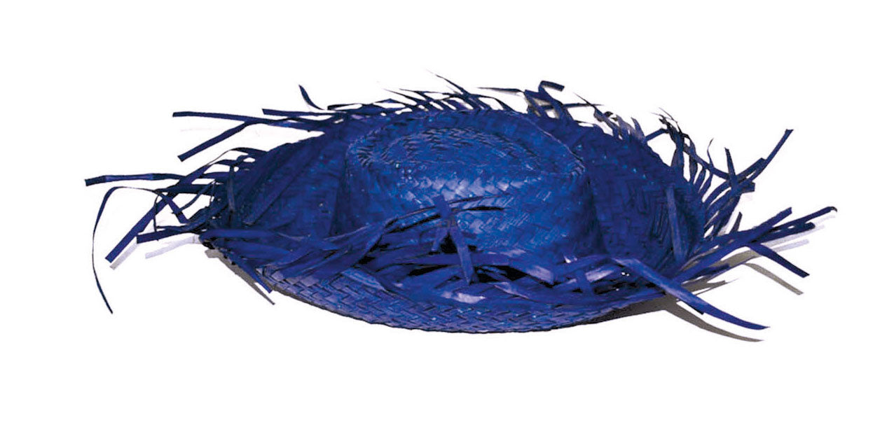 Funny Fashion Blauwe strohoed Aloha