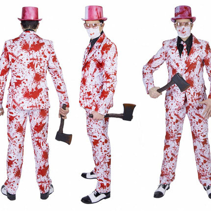 Funny Fashion Bloederige moordenaar Ben pak man