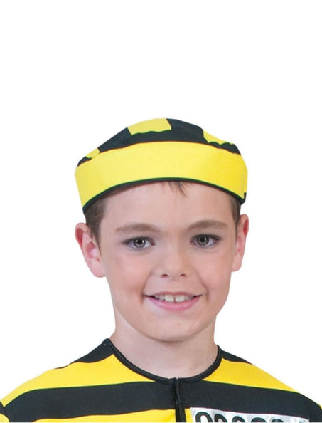 Funny Fashion Boevenmuts geel zwart kind