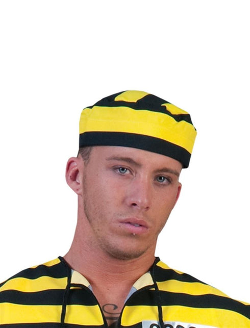 Funny Fashion Boevenmuts volwassenen geel zwart