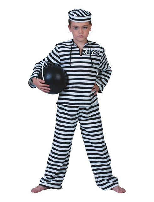 Funny Fashion Boevenpak kind zwart wit