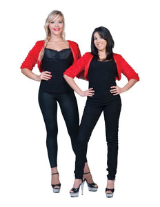 Funny Fashion Bolero rood fuzzy voor dames