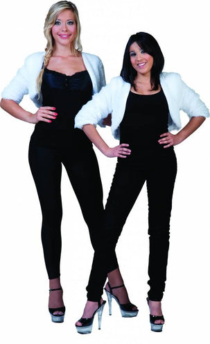 Funny Fashion Bolero wit fuzzy voor dames