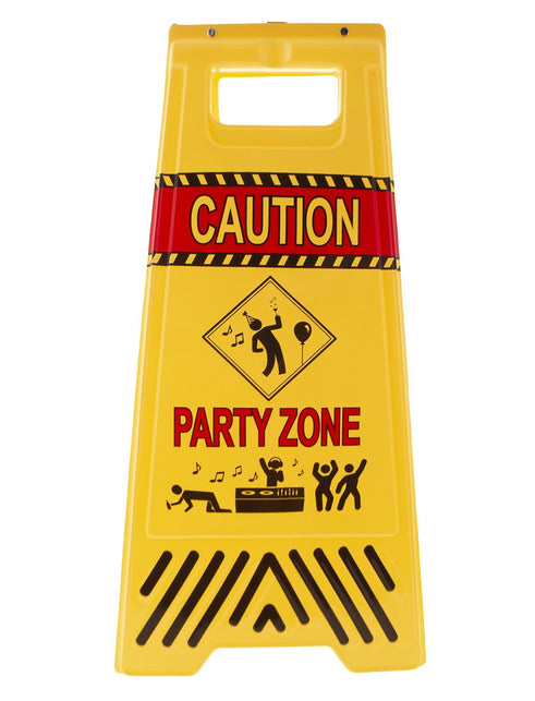 Funny Fashion Bord let op Party zone