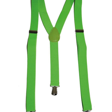 Funny Fashion Bretellen fluor groen