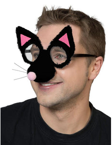 Funny Fashion Bril kat met neus en oren