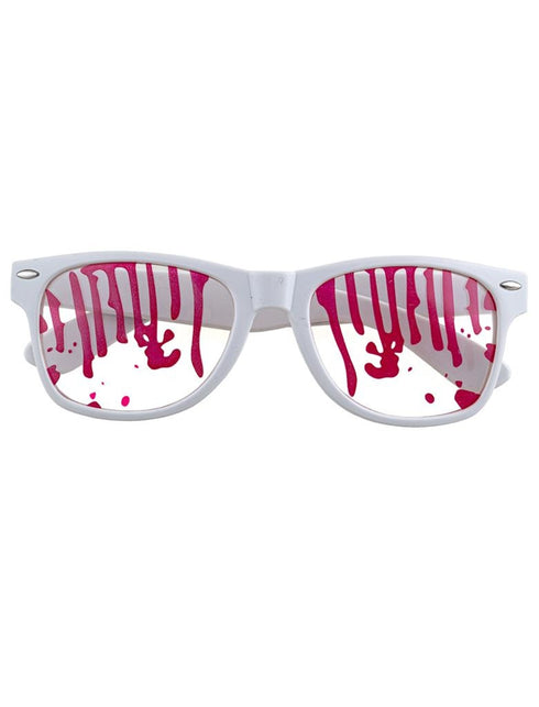 Funny Fashion Bril met nep bloed spetters