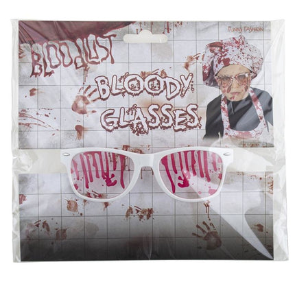 Funny Fashion Bril met nep bloed spetters
