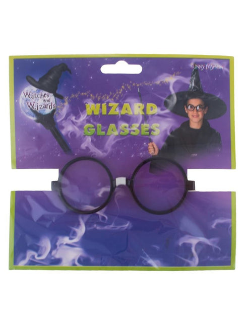 Funny Fashion Bril tovenaar zwart