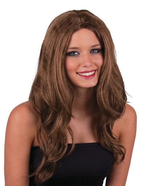 Funny Fashion Bruine pruik Daphne sexy look