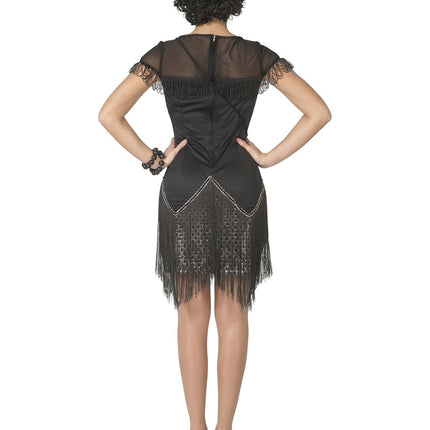 Funny Fashion Charleston kostuum Cheryll zwart