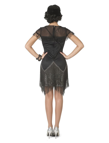 Funny Fashion Charleston kostuum Cheryll zwart