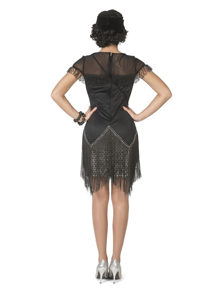 Funny Fashion Charleston kostuum Cheryll zwart