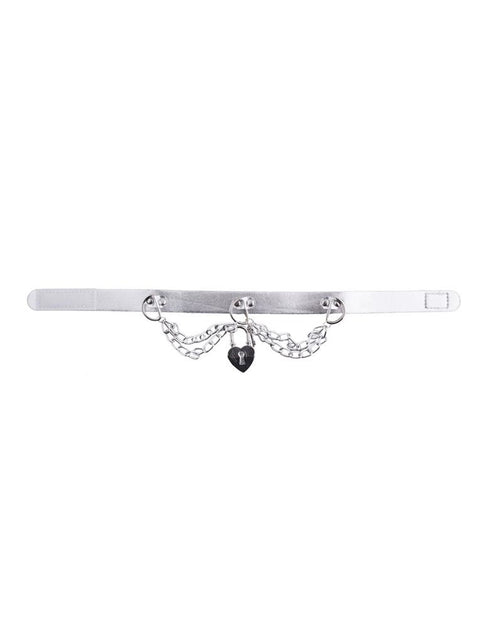 Funny Fashion Choker met slot gevangene