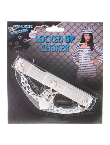 Funny Fashion Choker met slot gevangene