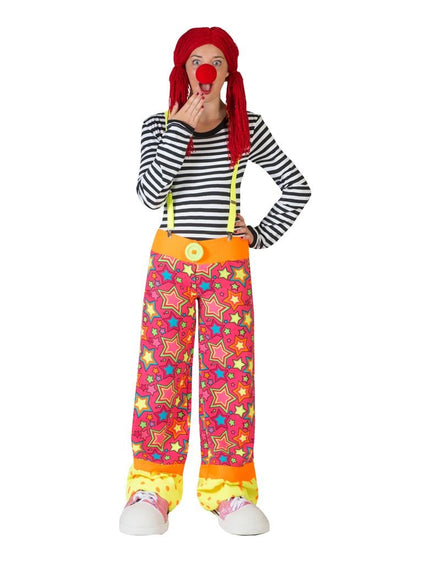 Funny Fashion Clown broek Sparkie met sterren