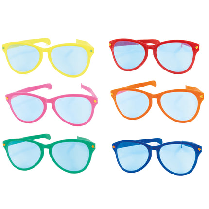 Funny Fashion Clownsbril grote glazen