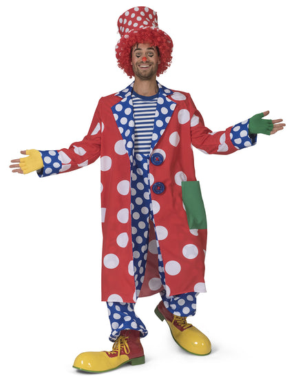 Funny Fashion Clownsjas Bassie man met stippen