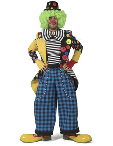 Funny Fashion Clownsjas Brian met gestreepte strik