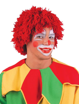Funny Fashion Clownspruik Luuk rood