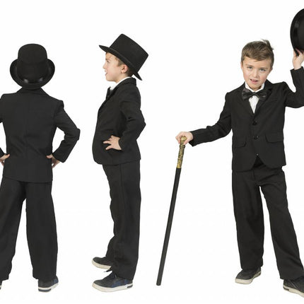 Funny Fashion Colbert zwart kinderen