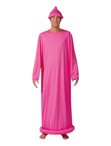 Funny Fashion Condoom kostuum roze vrijgezellenfeest