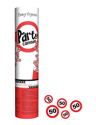 Funny Fashion Confetti shooter leeftijd 50 jaar Abraham Sarah