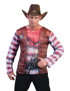 Funny Fashion Cowboy shirt 3D volwassenen