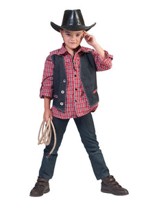 Funny Fashion Cowboy vestje Kees voor kinderen