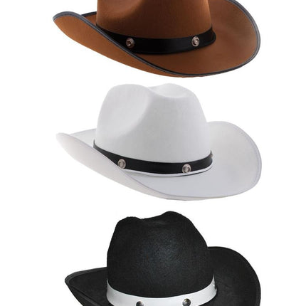 Funny Fashion Cowboyhoed Glenn in zwart of bruin