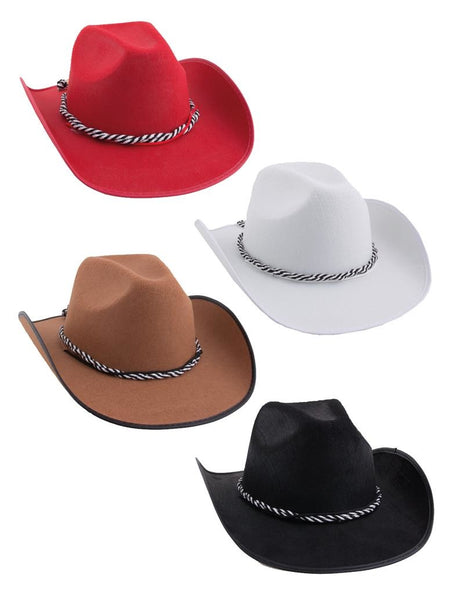 Funny Fashion Cowboyhoed Martijn in zwart of bruin