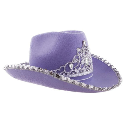 Funny Fashion Cowboyhoed met kroon diverse kleuren