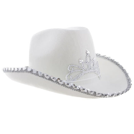 Funny Fashion Cowboyhoed met kroon diverse kleuren