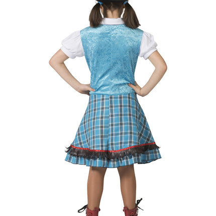 Funny Fashion Cowgirl jurkje Blue Bird meiden