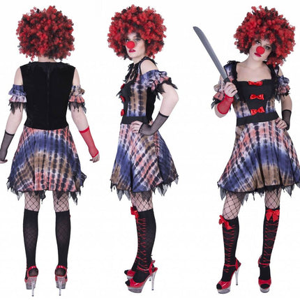 Funny Fashion Creepy Clown kostuum Lea dames
