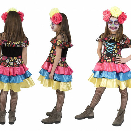Funny Fashion Day of the dead pakje Muerto Mira meisje