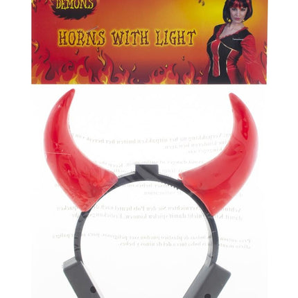 Funny Fashion Diadeem  duivel met licht