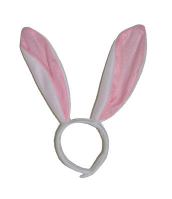 Funny Fashion Diadeem konijn wit roze