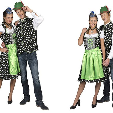 Funny Fashion Dirndljurk met edelweis motief