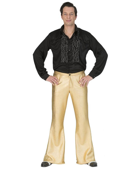 Funny Fashion Disco broek Fever goud