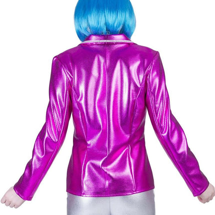 Funny Fashion Disco Fever jas roze/fuchsia dames