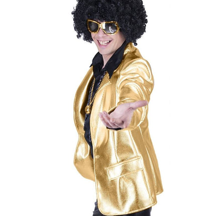 Funny Fashion Disco Fever jasje goud heren