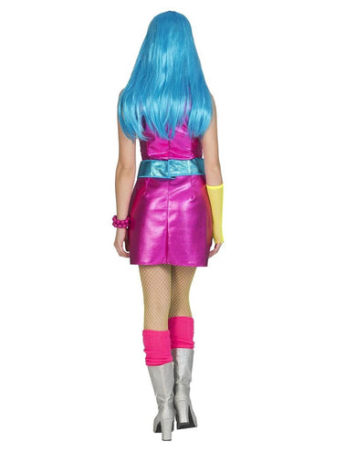 Funny Fashion Disco Fever jurkje dames roze/fuchsia