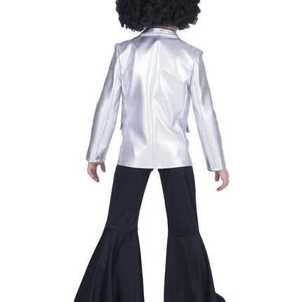 Funny Fashion Disco Fever kostuum zilver kind