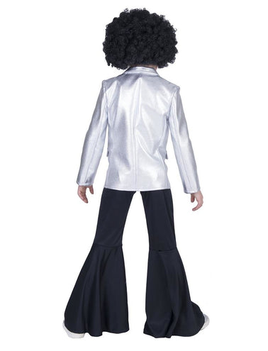 Funny Fashion Disco Fever kostuum zilver kind