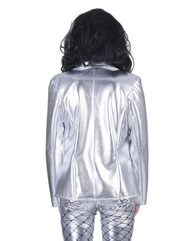 Funny Fashion Disco jas Fever zilver dames
