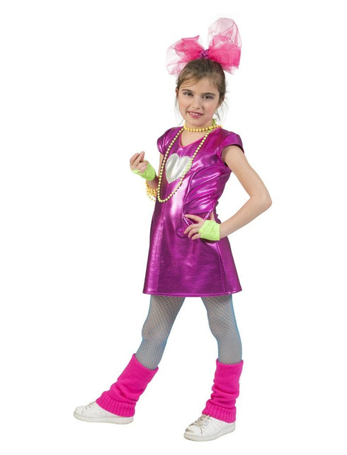 Funny Fashion Disco jurkje Olivia roze meiden