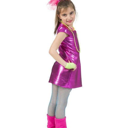 Funny Fashion Disco jurkje Olivia roze meiden