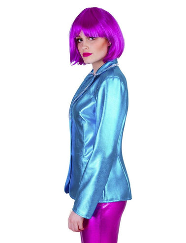 Funny Fashion Disco kostuum Fever dames blauw