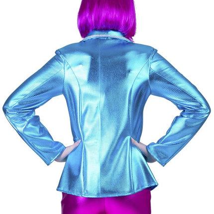 Funny Fashion Disco kostuum Fever dames blauw